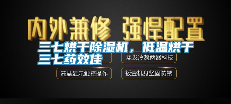 三七烘干除濕機，低溫烘干三七藥效佳