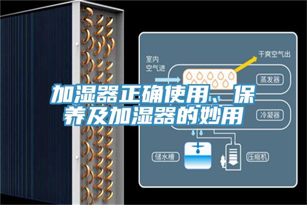 加濕器正確使用、保養(yǎng)及加濕器的妙用