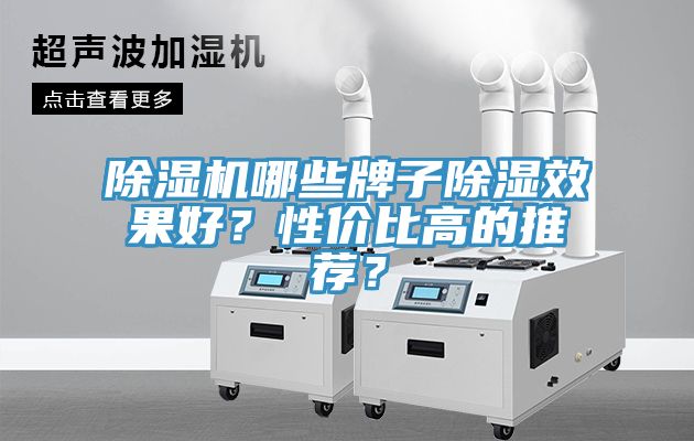 除濕機哪些牌子除濕效果好？性價比高的推薦？