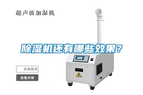 除濕機(jī)還有哪些效果？